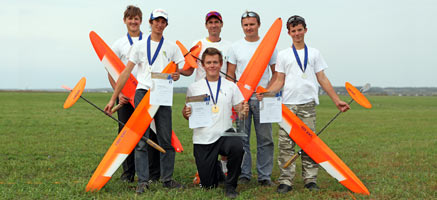 Сборная Украины по метателям F3K 2012 во Франции
