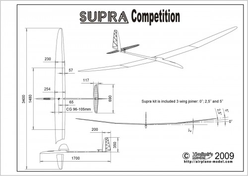 supra rc glider