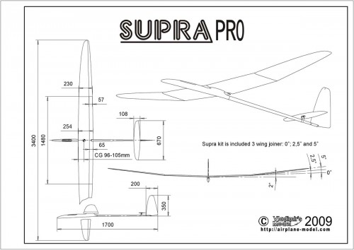 supra rc glider